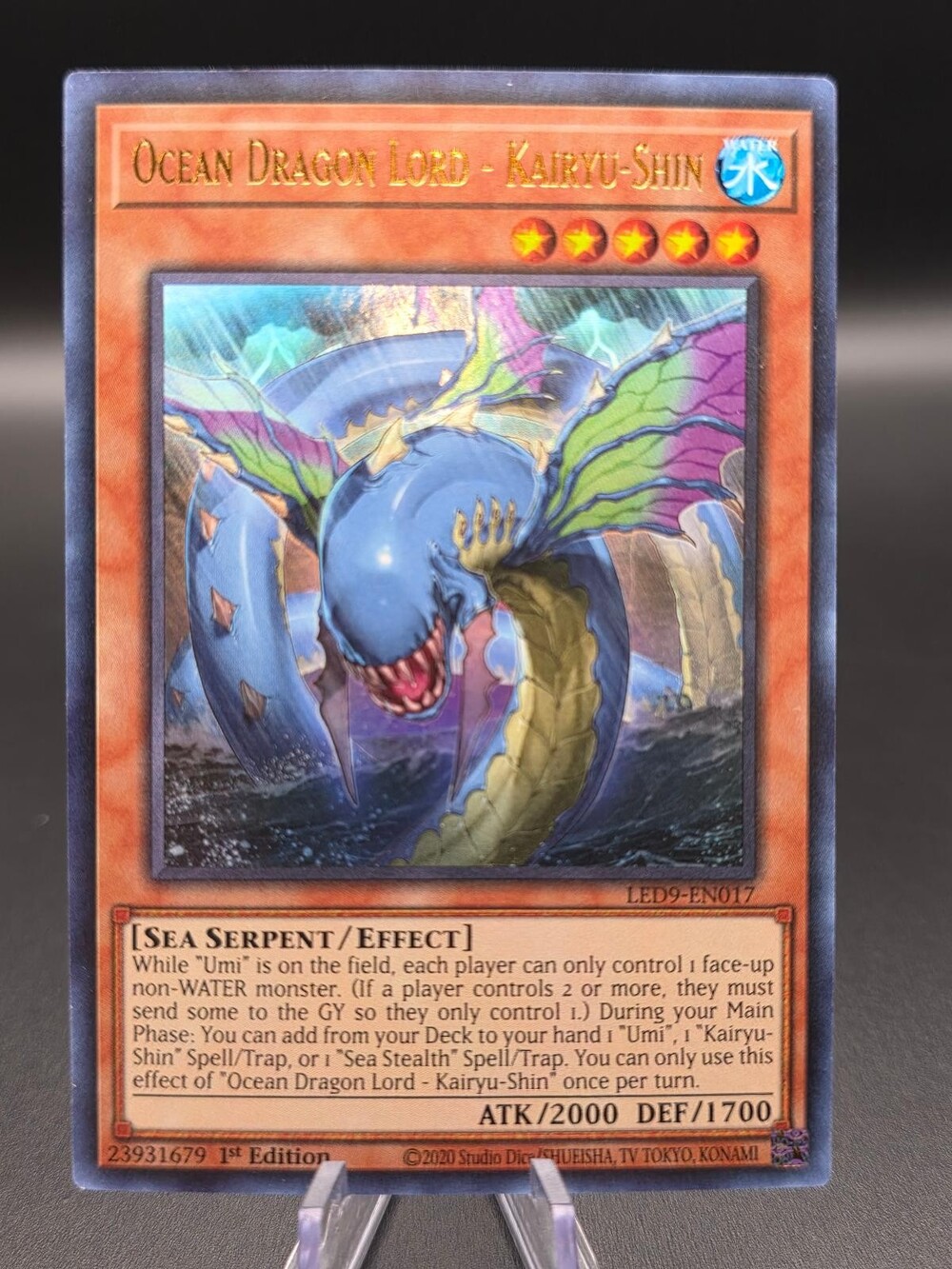 Ocean Dragon Lord - Kairyu- LED9-EN017 Legend Duelists: Yu-Gi-Oh 1st Edition NM